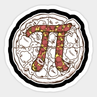 Pi Day Pizza Sticker